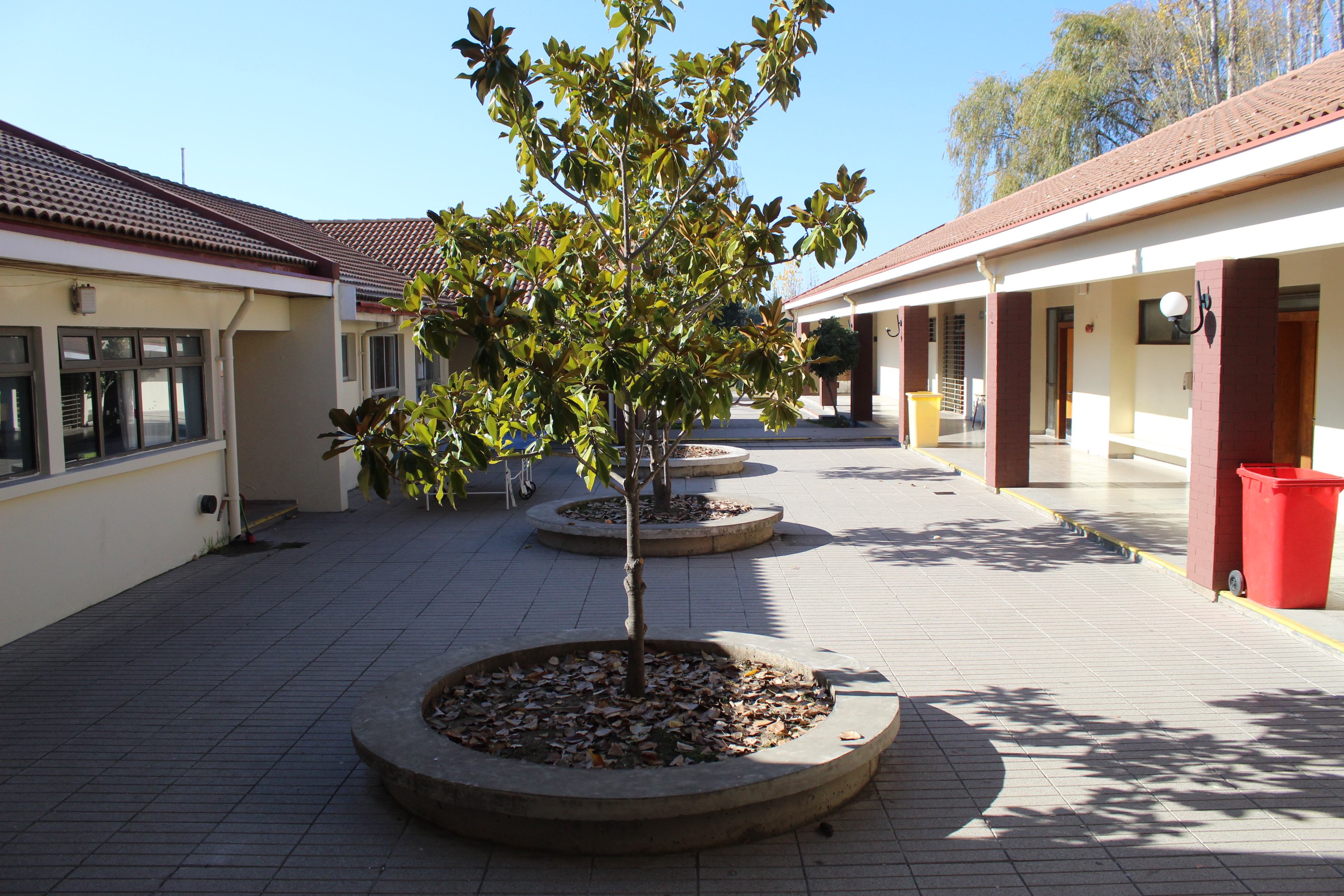 Pasillo de especialidades del liceo